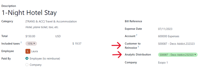 How to properly fill out an expense form that's attached to a sales order in Axis.